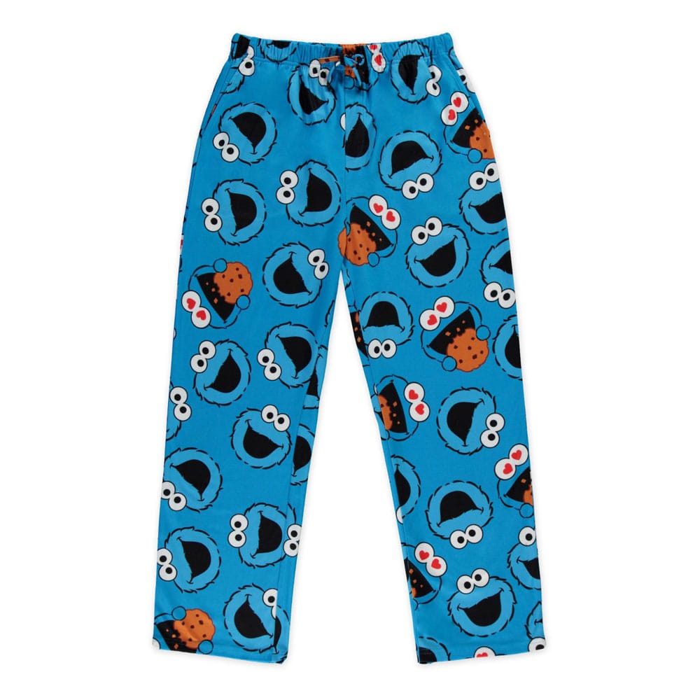 SU ORDINAZIONE Sesame Street Jersey Pants Cookie Monster Size L